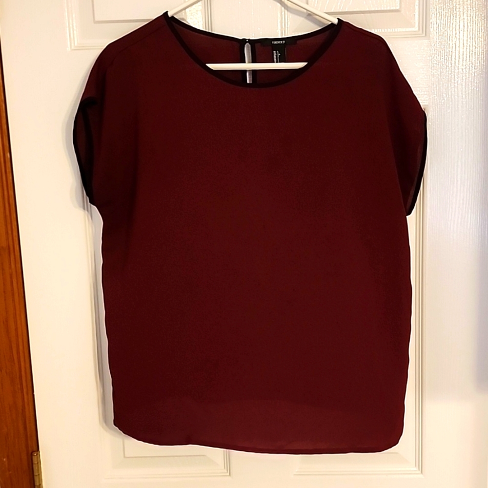 FOREVER21 Short Sleeve Blouse szLG